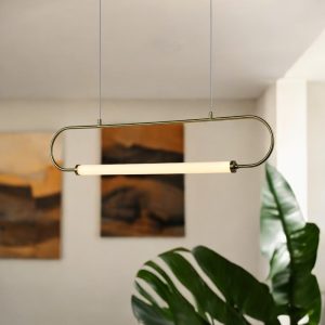 Lámpara LED colgante Drake con luz cálida 13W