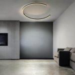 Lámpara LED de tumbado Eclipse black con luz cálida 30W