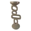 Figura abstracta Oris color gris 30cm