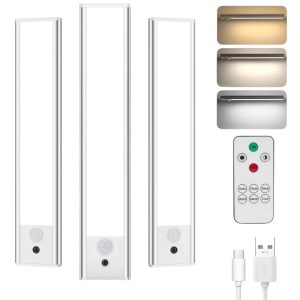 Luminaria (X1) recargable 3CCT con sensor movimiento+control