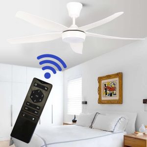 Ventilador de tumbado Enzo 56" blanco c/control y LED 3CCT