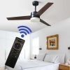 Ventilador de tumbado Dante 52" negro c/control y led 3CCT