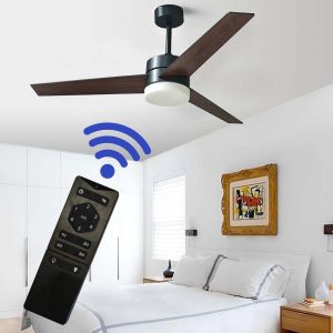 Ventilador de tumbado Dante 52" negro c/control y led 3CCT