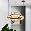 Lámpara LED colgante Gianna de vidrio ambar luz cálida 40W