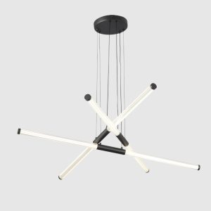 Lámpara LED colgante Aylin black con luz cálida 25W