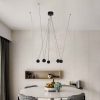 Lámpara LED colgante minimalista Giny black luz cálida 20W