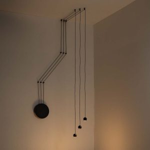 Lámpara LED colgante Aron black luz cálida 11W