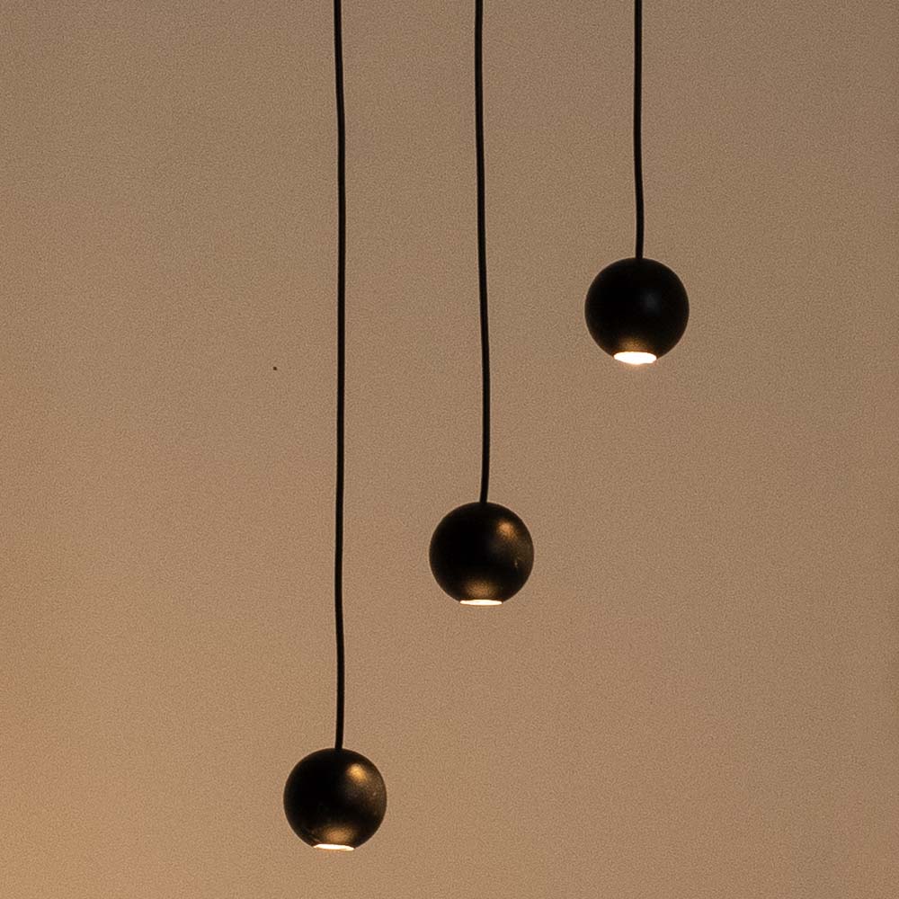 Lámpara LED colgante Aron black luz cálida 11W