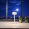 Lámpara recargable led touch Vico blanca con luz cálida IP44