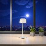 Lámpara recargable led touch Vico blanca con luz cálida IP44