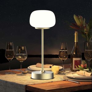 Lámpara LED recargable Lucina brass con luz cálida 2W IP20