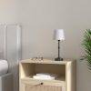 Lámpara de mesa Cora black c/foco recargable  + control