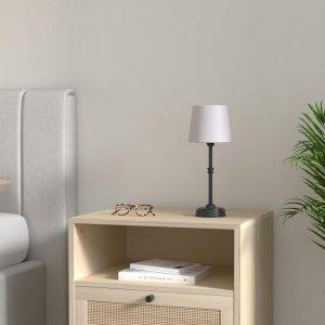 Lámpara de mesa Cora black c/foco recargable  + control