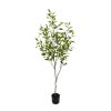 Planta artificial Tropical con maceta color negro 183 cm