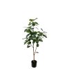 Planta artificial Ficus con maceta negro 142 cm
