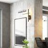 Lámpara LED de pared Nebula black con luz cálida 22W