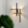 Lámpara led de pared Nebula black con luz cálida 42W