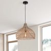 lámpara rustica boho playa