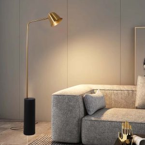 Lámpara de pedestal GU10 Diane metal brass 125cm