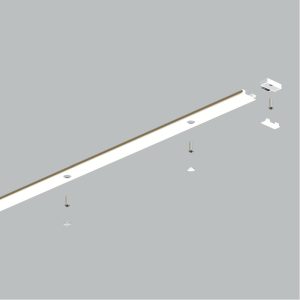 Track magnetico sobrepuesto Ultra Slim white 3mts