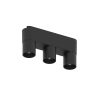 Luminaria Dots black 3x2W 3000K para sistema Belt