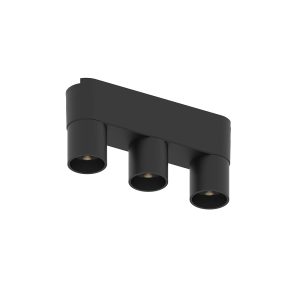 Luminaria Dots black 3x2W 3000K para sistema Belt
