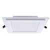Ojo de buey con vidrio cuadrado blanco 12W 4000K 160x160mm