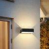 Aplique de pared G9 up&down rectangular negro IP65