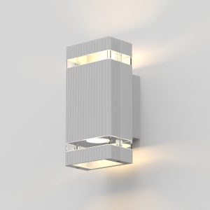 Aplique de pared 2xGU10 Lines blanco IP44