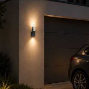 Aplique LED de pared Mirror negro 5W 3CCT IP65