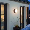 Aplique LED de pared Halo negro 18W 3CCT IP65