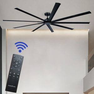 Ventilador de tumbado Aerius 100" negro con control remoto