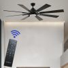 Ventilador de tumbado Gaia 80" negro con control remoto