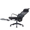 Silla escritorio ergonomica giratoria con ruedas Yago negra