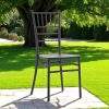 silla plastica negra tiffany