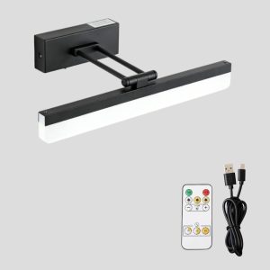 lámpara recargable de pared con control
