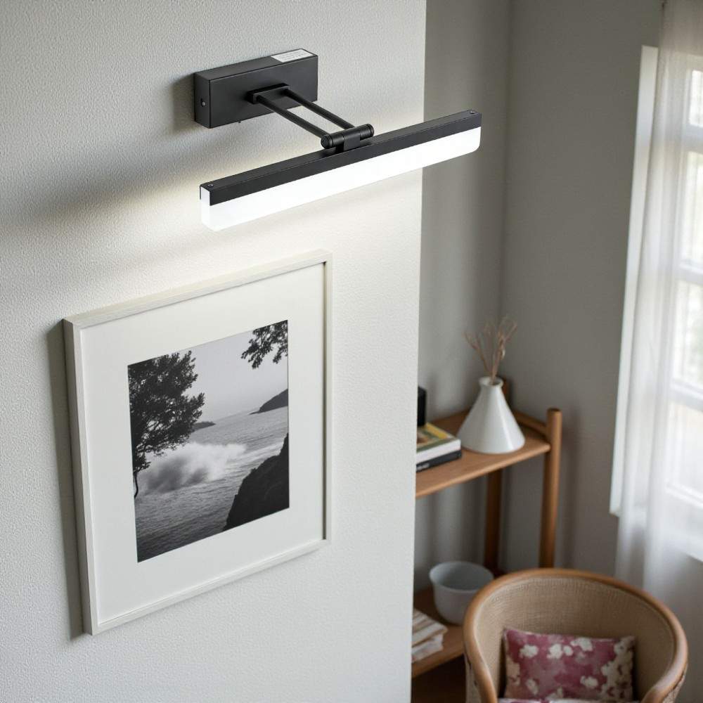lámpara recargable de pared con control
