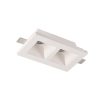 Ojo de buey 2xGU10 empotrable de gypsum blanco