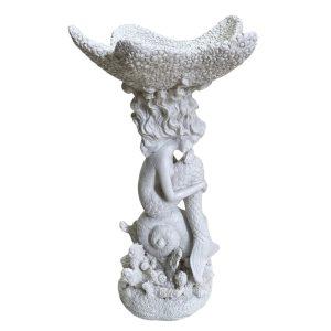 Adorno Sirena blanca 17x29cm