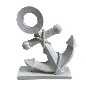 Adorno Ancla blanca 19x22cm