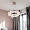 Lámpara LED colgante Boreal café/acrilico luz cálida 56W