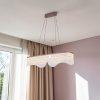 Lámpara LED colgante Boreal café acrilico luz cálida 56W