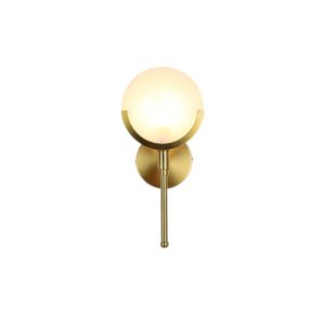 Aplique de pared Samira G9 metal brass y piedra