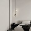 Lámpara LED colgante Aura metal y vidrio smoke 2 luces 10W