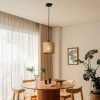 Farmhouse Boho Wooden Pendant Light