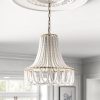 Lámpara colgante Merida 3xE27 metal dorado y madera