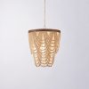Lámpara colgante Katrina 4xE27 metal y madera natural