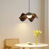 Lámpara colgante G9 Artemisa metal y resina walnut