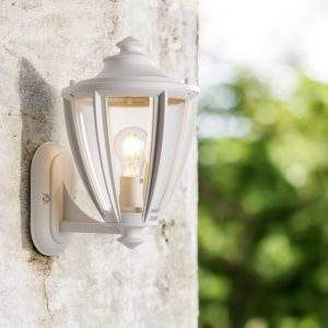 Farol de exterior E27 Manu de PP blanco IP44