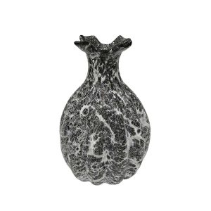 Florero de vidrio Pineapple marmoleado 26cm
